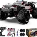 KGF 1:18 Scale All Terrain RC Cars, 40km/h High Speed Remote Control Car, 2.4Ghz RC Car Toys Gifts for Kids and Adults, 4WD Electric Vehicle with 2 Rechargeable Batteries, Off Road Monster Truck (Red)