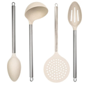 Beille 4pc Cream Wheat Straw Cooking Spoons Kitchen Utensils Set Household Essentials