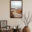 Momentworth 20x30 Frame Set of 3, Dark Brown Wood Grain 20x30 Poster Frame for Gallery Wall Mounting (3 Pack,Walnut)