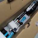 Gyroor H40 Kids Electric Scooter, 180W Motor, Up to 10 MPH, LED Display & Colorful Lights, Adjustable Height, for Boys & Girls Ages 8-12, Great Birthday Gift (Blue)