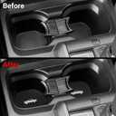 2PCS Cup Holder Coaster for Toyota Tacoma 2016 2017 2018 2019 2020 2021 2022 2023 Accessories,Silicone Cup Inserts Interior Mats (White)