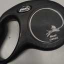 FLEXI New Classic Cord Retractable Dog Leash for Small Dogs up to 33 lbs.  26 ft., Black | Tangle-Free Pet Walking Leash with One-Handed Brake, Pause, Lock|German Quality Product