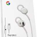 GOOGLE Earbuds Wired Headset USB-C, Comfortable Fit, Inline Controls, Compatible with Type-C Phones - White (Retail)
