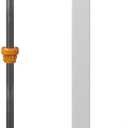 4ft Tall (1 Unit) No Dig WamBam Finishing Post with Steel Pipe Anchor Kit, Permanent White Vinyl Post for Nantucket, Sturbridge, and Westport Fence and Gate Kits, BL19042