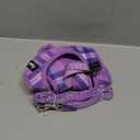 PUPTECK Dog Harness and Leash Set for Small Medium Dogs No Pull Step-in Soft Mesh Puppy Cat Vest Harnesses Reflective at Night, Plaid Pattern Purple L (L(CHEST 18"-20", 16.5-22 lbs))