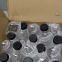 Moretoes 20pcs 12oz Plastic Bottles with Caps Empty Juice Containers with Lids, Clear Bulk Beverage Containers for Drinking Milk Smoothies and Other Beverages