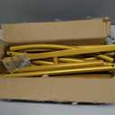 UDEAR 7.2FT Metal Arch Backdrop Stand, for Wedding Backgrounds Climbing Plants Event Decorations Outdoor Ceremonies, Gold