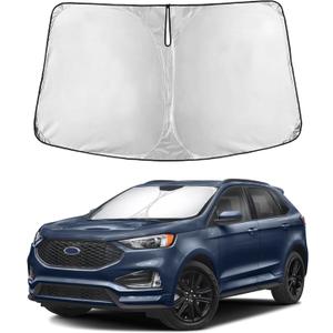 EcoNour Windshield Sunshade Compatible for Ford Edge 2015-2022 2023 2024, Sun Visor for Front Windshield & Window Sun Shade Cover, UV Heat Blocker & Protector, Car Accessories
