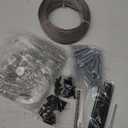 Wire Trellis for Climbing Plants Outdoor, 30-Set Wall Wire Trellis Kit with 5/64"(2mm) x 150ft Stainless Steel Cable, T316 Espalier System for Fence and Garden DIY Projects