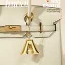2 x Jumbo Initial Keychains, Initial Bag Charms for Handbag, Gifts for Women Mothers Day Gifts, Cute Stocking Stuffer