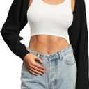 Women Shrugs Black, Size XL