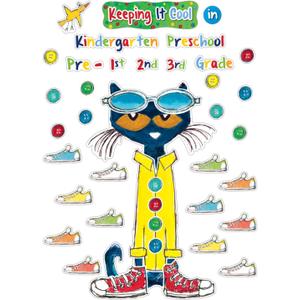 Edupress Pete the Cat Keeping it Cool In Bulletin Board Set (EP63922), 24" x 18"