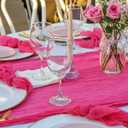 36Pack Hot Pink Cheesecloth Napkins 20"x20" Dinner Cloth Napkins Bulk, 17" x 17"