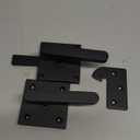 Gate Latch, BARNSMITH Heavy Duty Double Side Gate Latches, Matte Black Fence Latch, Garden Door Latch, Pool Gate Latch
