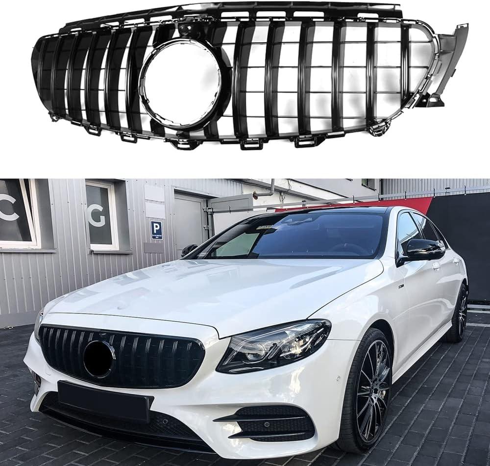Front Grille Grill For Mercedes Benz W213 E250 E350 E400 2017-2020 (Black)