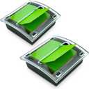 2 Pcs Pop Up Sticky Note Dispenser Acrylic Small Sticky Note Holder for 3 x 3 Inch Sticky Notes Office Home Classroom Desk Supplies