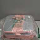 Toddler Booster Seat for Kitchen Chair with Removable Backrest & Adjustable Straps, PU Portable Waterproof & Non-Slip Booster Seat for Dining Table, Travel Child Eating Cushion - Pink