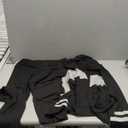 AUXDIO Women 2 Piece Outfits Color Block Casual Workout Sets Bodycon Tracksuit Zip Up Long Sleeve Hoodle Jacket Jogger Set (Large, Black)