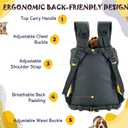 MORIK Lion's Den: Pet Backpack Carrier for Small Dogs and Cats Under 20 lbs. with Good Ventilation, Washable Mat, and Safety Strap, Ideal for Travel, Hiking, and Everyday Adventures (Medium)