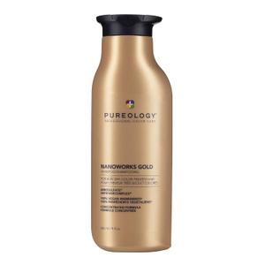 Pureology Nanoworks Gold Shampoo - For Very Dry and Color-Treated Hair, Renews Softness & Shine, Sulfate-Free & Vegan (9 Fl Oz (Pack of 1))