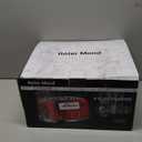 Roter Mond 4 Slice Toaster Retro Stainless Steel with Bagel Defrost Cancel Function, 6 Browning Settings, Extre Wide Slot and Removable Crumb Tray, Red, ST033