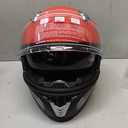 OutdoorMaster Full Face Dual Visor Adult Motorcycle Helmet for Motorbike Street Bike with Pinlock Ready DOT Approved (Large, Black Red)