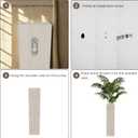 2 Pack Wooden Wall Planter  Handmade Boho Wall Vase for Flowers & Greenery | Rustic Modern Wood Wall Decor for Living Room, Bedroom, Bathroom & Office (Brown)