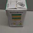 Electric Heated Blanket Throw 50''x60''Size Faux Fur Heating Blanket 10 Heating Settings, 1-8h Timer & Overheat Protection, Machine Washable, Soft Flannel and Sherpa Full Body Warmth (Light Gray)