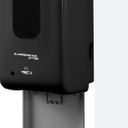 Automatic Hand Sanitizer/Soap Dispenser Touchless Electronic Motion Sensor Release for Gel & Liquid Solutions + Anti-Drip Catcher Tray & Large Capacity Refillable Tank of 1200ML/40OZ 16x13.3x30 CM, Black 