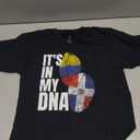 Dominican and Colombian Mix DNA Flag Heritage T-Shirt M Kids