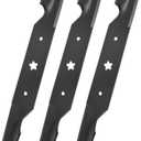 54 Inch High Lift Blades Compatible with Hus qvarna 187256 187254 532187254 532187256 A YP Pou LAN Craf tsman Lawn Mower, High Lift Blade Replaces for RZ5424 GTH26K54T 54'' Deck, 3 Pack