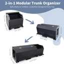 Car Trunk Organizer Waterproof Leather Car Trunk Storage Organizer