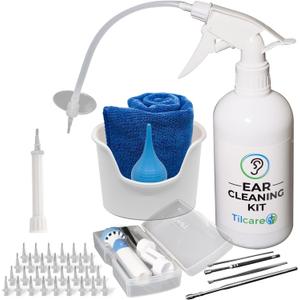 Ear Wax Removal Tool by Tilcare - Ear Irrigation Flushing System for Adults & Kids - Perfect Ear Cleaning Kit