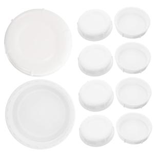 Milisten 10pcs Baby Bottle Caps Milk Bottle Lids Leakproof Sealer Plastic Screw Caps Replacement Lids for Travel Accessory Set