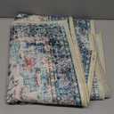 BESTSWEETIE 2x8 Area Rug Washable Rugs for Living Room, No Pile Boho Carpet for Entryway Bedroom Dinning Room, Vintage Carpet Print Distressed Non-Slip, 2 x 8 ft, Multi Navy Teal