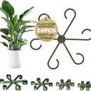 24PCS Forest Green Plant Stem Support, Invisible Stem Supports for Indoor Plants, Monstera Plant Support for Healthy Growth, 4 Sizes Climbing Houseplant Holders, Reusable Plant Accessories