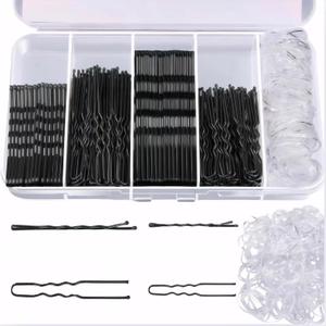 300PCS Hair Clips Set (Black)
