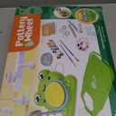 Pottery Wheel for Kids - Complete Pottery Painting Kit Arts and Crafts for Kids Ages 8-12 with 3 Pack Air Dry Clay Art Supplies Toys for Girls Boy Birthday Gift for 6 7 8 9 10 11 12+ (Green)