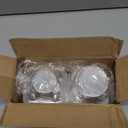 NPLUX 25 Pack Individual Cupcake Containers Plastic Cupcake Boxes Cupcake Holders Stackable Deep Dome Cupcake Carrier