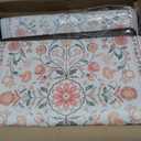 KIMODE Anti Fatigue Mats for Kitchen Floor Non Slip,Farmhouse Boho Floral Standing Kitchen Rugs Sets of 2,Comfort Cushioned Padded Ergonomic Carpet for Laundry Sink Office,Beige, 17.3" x 47 "+ 17.3" x 29 "--0.47 inches