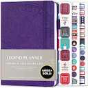 Legend Planner – Weekly & Monthly Life Planner to Hit Your Goals & Live Happier. Organizer Notebook & Productivity Journal. A5 (Purple)