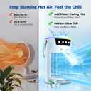 Portable Air Conditioners, Mini Evaporative Air Cooler 1200ML with Ice Cooling Mist, Fans That Blow Cold Air Like AC, Personal Swamp Cooler Quiet for Bedroom, Home Office Desk and Dorm