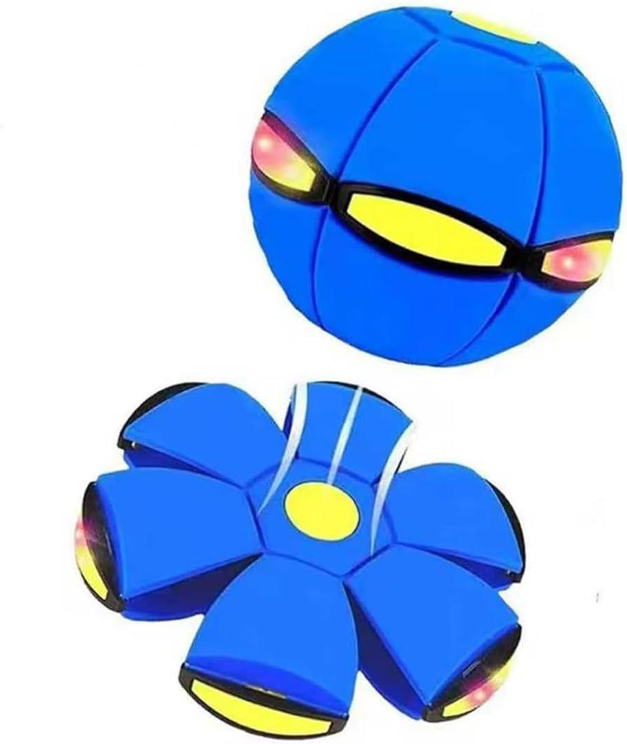 Magic Meta Ball,Magic Bouncing Ball,Metaball Flying Saucer,Pet Flying Saucer, Foldable, Dual Form Free Switching, Suitable for Indoor & Outdoor Use (Blue)