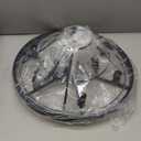 Crystal Chandeliers for Dining Room Lights Fixtures, 9 Lights Black Modern Chandeliers for Bedroom, 3-Tier Round Crystal Lighting Fixtures for Living Room Entryway Kitchen Island D20 Inch