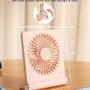 Small Desk Fan,Rechargeable USB Fan Battery Operated,Ultra Quiet, Strong Wind, 3 Speeds Travel Fans