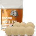 Rodent Repellent with Peppermint Oil, Mouse Repellent, Mice Repellent Balls for Indoor Outdoor, Rodents Repellent for House, Rat Deterrent Outdoor, Moth Balls for Outdoor Use - 7 Pack
