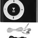Sport MP3 Players with Clip, Portable Music Player, Screenless MP3 Players, Mini MP3 Player with Earphone and USB Cable(Black)