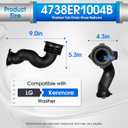 4738ER1004B 4738ER1004A Washer Tub Drain Hose Bellows Compatible with LG & Kenmore Washing Machine, Replacement Part MAR62482201 1267576 AP4436600 PS3523347 EAP3523347 PD00006763