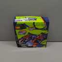 KETIEE Flex Tracks 16Ft for Kids: Flexible Race Car Ramp Track with 4 Small Racecars and 8 Suction Cups Compatible with Diecast 1/64th Cars, Rolls Up Portable Racetrack for Ages 3 & Up (Blue)