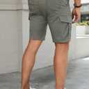 JMIERR Mens Casual Cargo Shorts - Cotton Drawstring Stretch Summer Beach Shorts Twill Chino Short with 6 Pockets (XX-Large, 01 Grey)